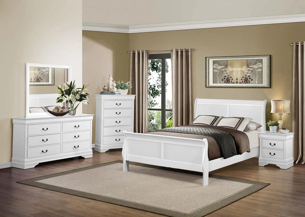 Mayville 5 Drawer Chest In White 2147W-9 | Homelegance