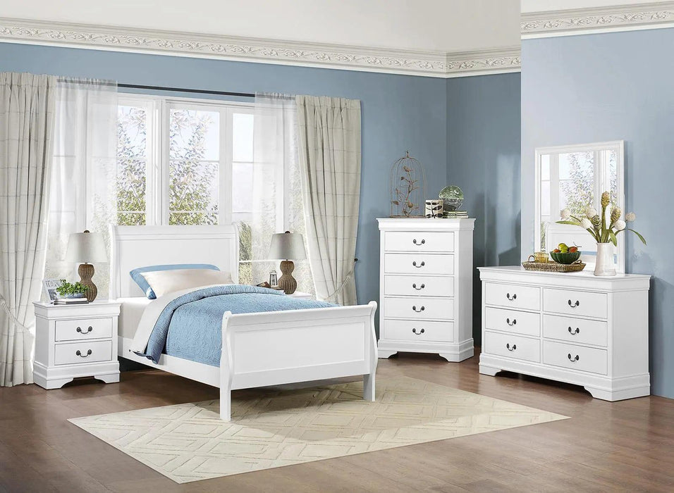 Mayville 5 Drawer Chest In White 2147W-9 | Homelegance