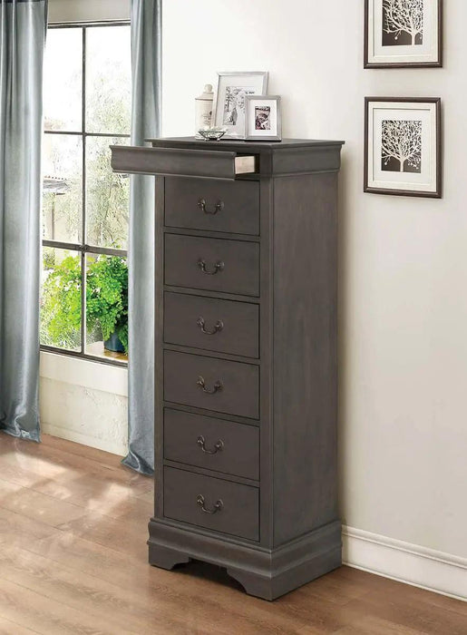 Mayville 6 Drawer Lingerie Chest In Gray 2147Sg-12 | Homelegance