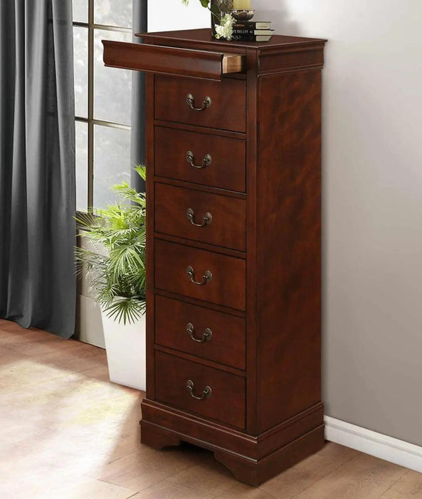 Mayville Lingerie Chest In Brown Cherry 2147-12 | Homelegance