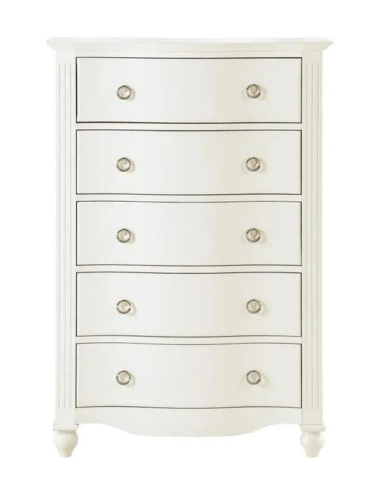 Meghan 5 Drawer Chest In White 2058Wh-9 | Homelegance