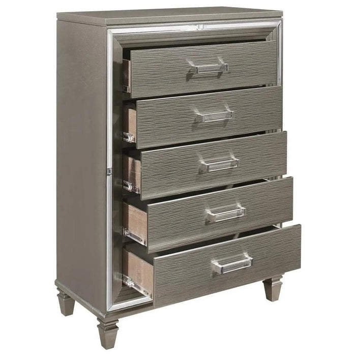 Tamsin Chest In Silver Grey Metallic 1616-9 | Homelegance