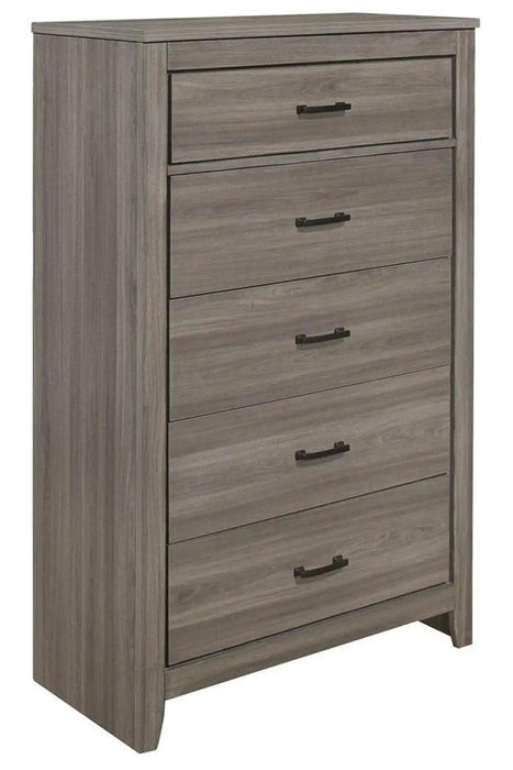 Waldorf 5 Drawer Chest In Dark Gray 1902-9 | Homelegance