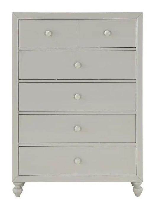 Wellsummer 5 Drawer Chest In Gray 1803Gy-9 | Homelegance