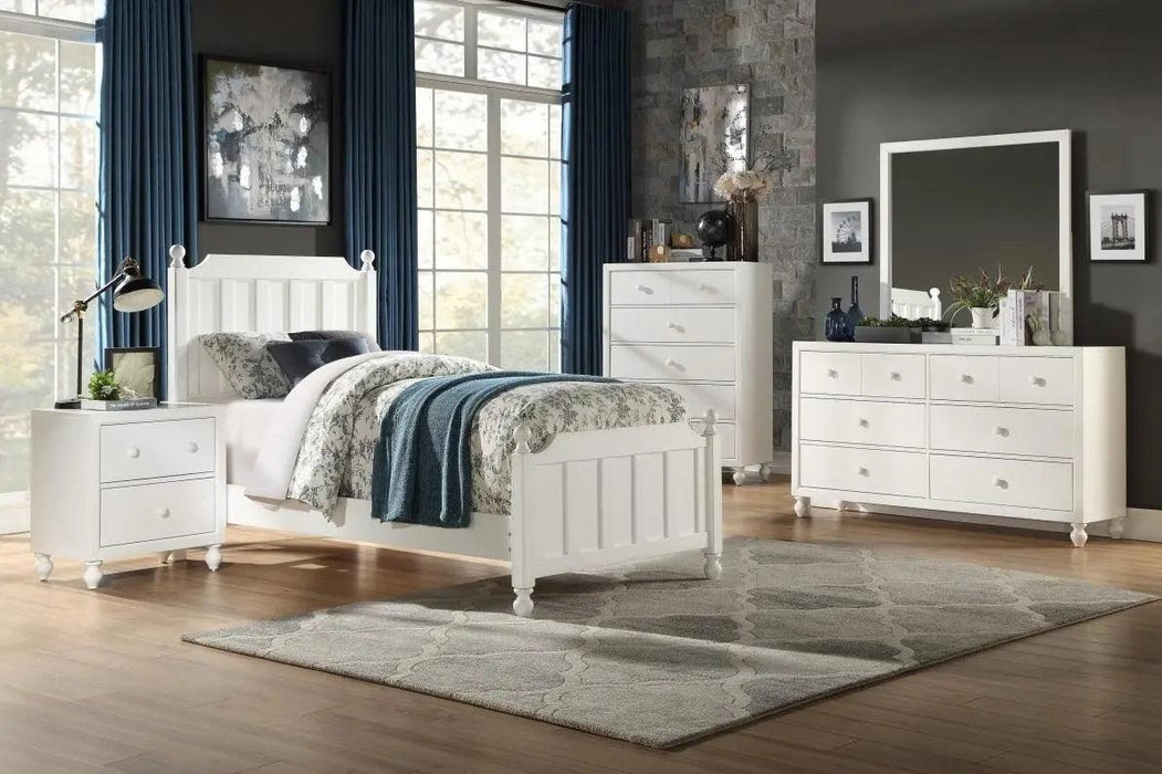 Wellsummer 5 Drawer Chest In White 1803W-9 | Homelegance