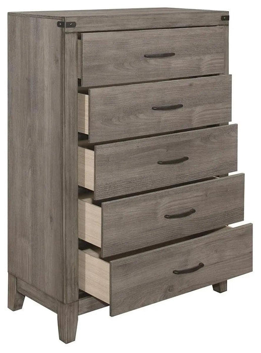 Woodrow 5 Drawer Chest In Gray 2042-9 | Homelegance