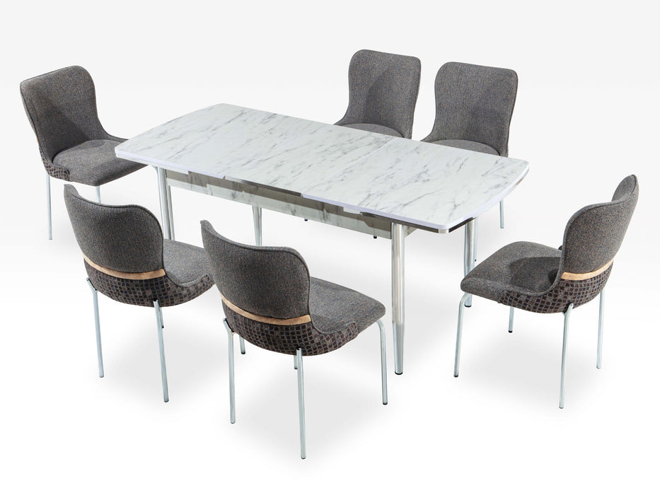 Inci Gloria 69.2" / 53.5" Wide Extendable Dining Table