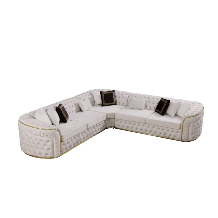 Los Angeles Sectional Cream