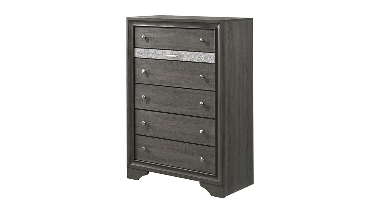 Matrix 5-Drawer Wood Veneer Chest