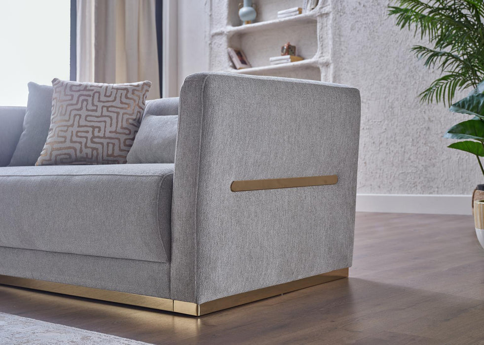 Monroe Merit Gray Living Room Set