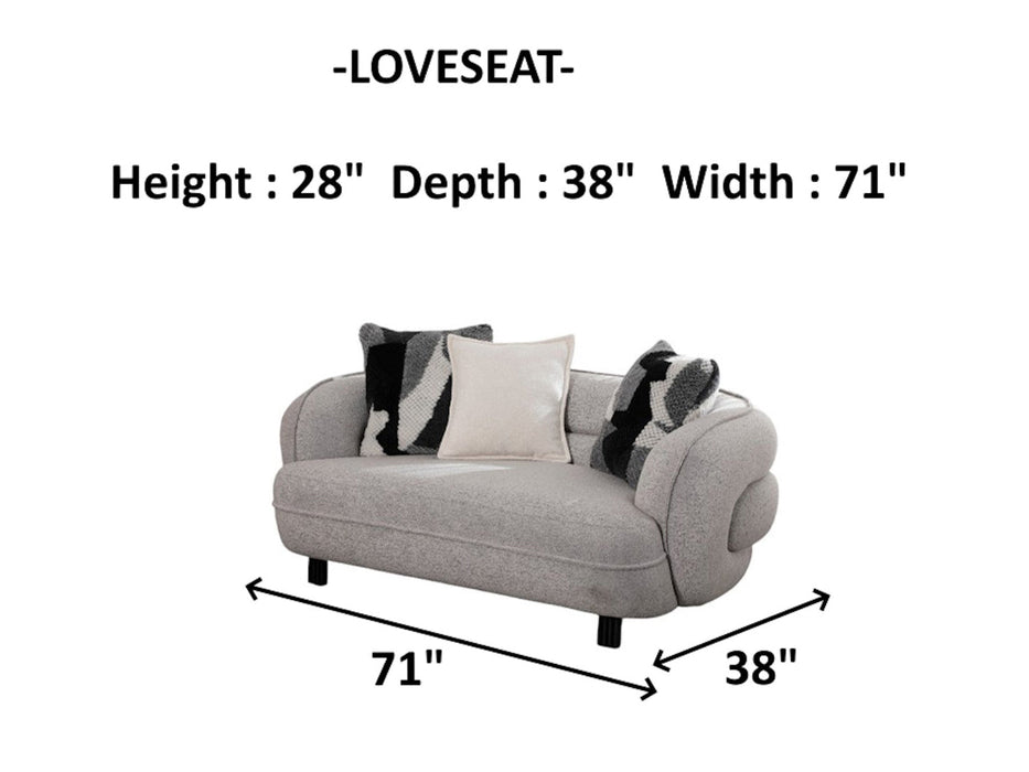 Marsilya 71" Wide Loveseat