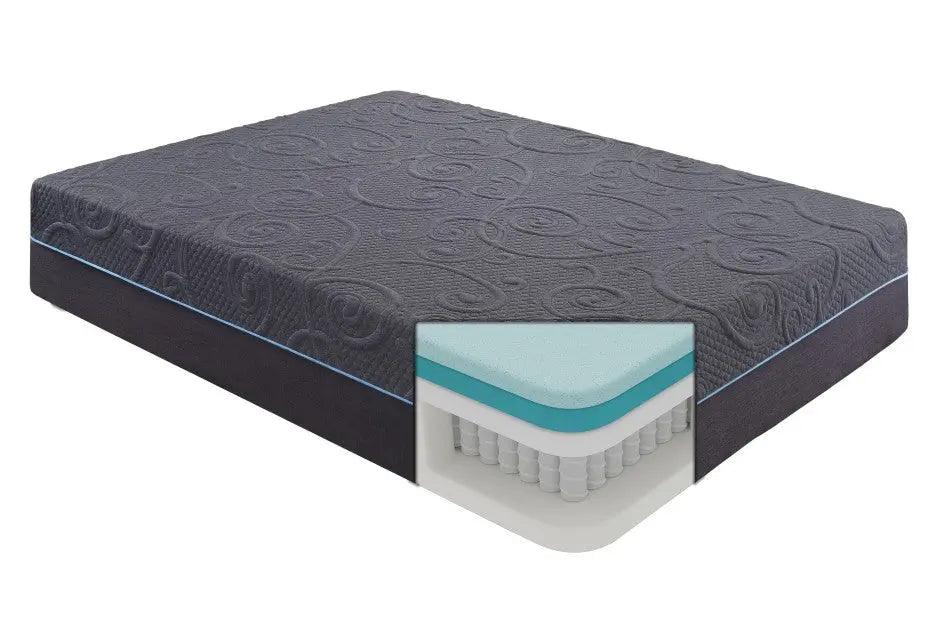 Mira 14 Inch Gel-Infused Memory Foam Hybrid Mattress - Mt-H14 | Homelegance