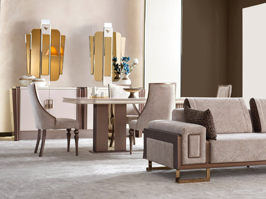 Nirvana Kanss 8 Person Dining Room Set