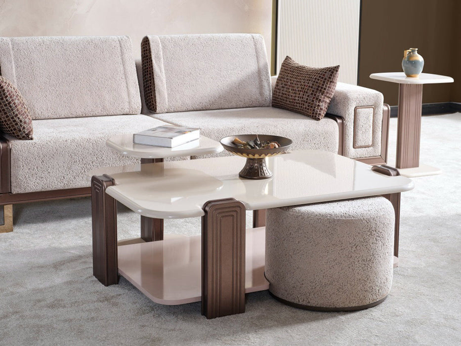 Nirvana Kanss 3 Piece Coffee Table Set
