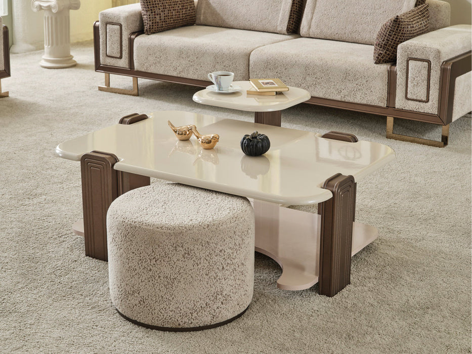 Nirvana Kanss 3 Piece Coffee Table Set