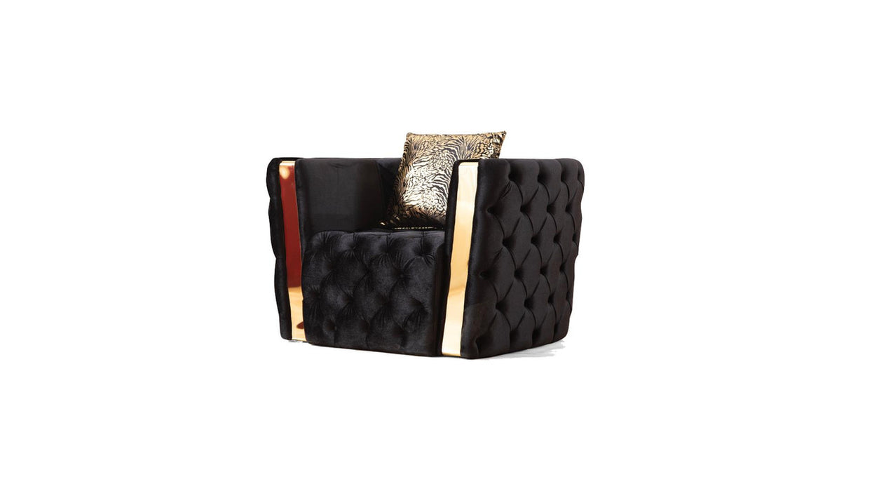 Naomi Tufted Velvet Accent Chair