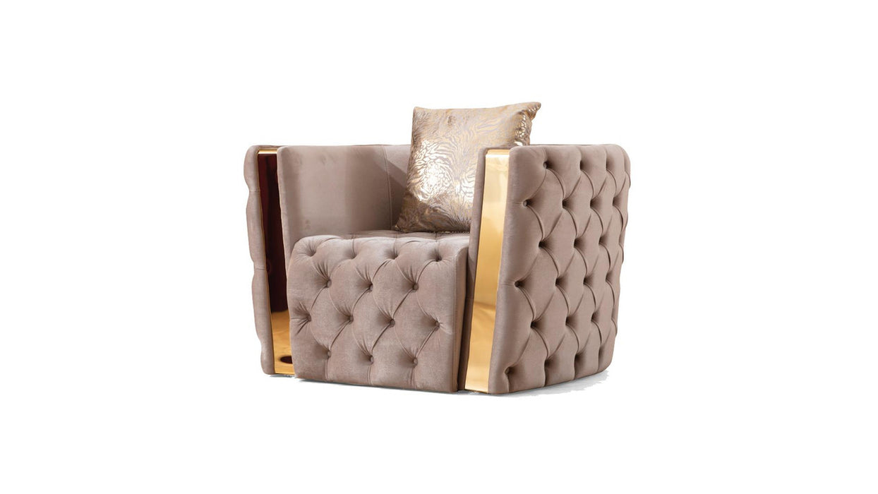 Naomi Tufted Velvet Accent Chair