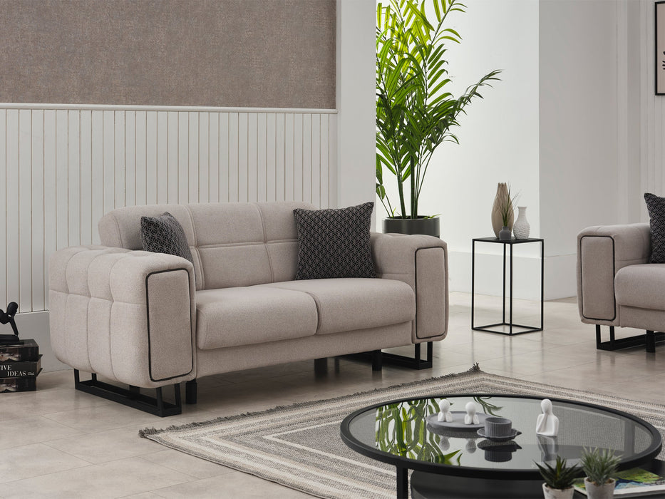 Nero Sim 71" Wide Convertible Loveseat
