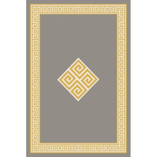 Area Rug Pera Gold L Grey
