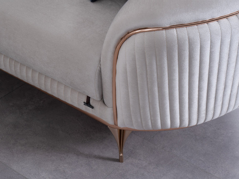 Pandora 100" Wide Striped Sofa