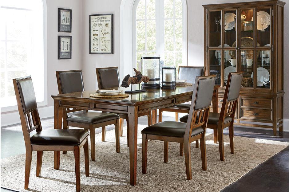 Rectangular Dining Set In Brown Cherry - Frazier Park | Homelegance
