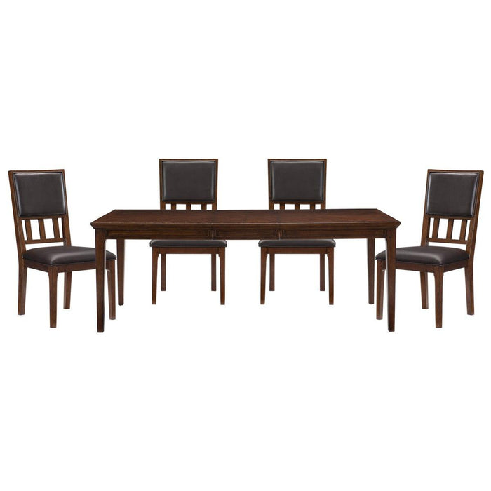 Rectangular Dining Set In Brown Cherry - Frazier Park | Homelegance