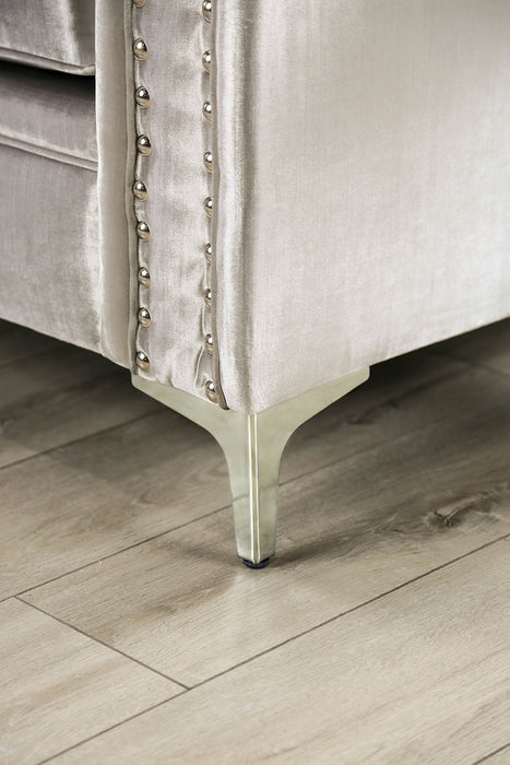 Elicia Silver/Black Sofa