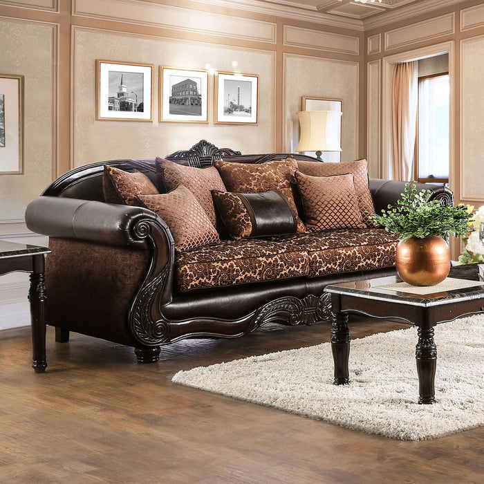 Elpis Brown/Espresso Sofa