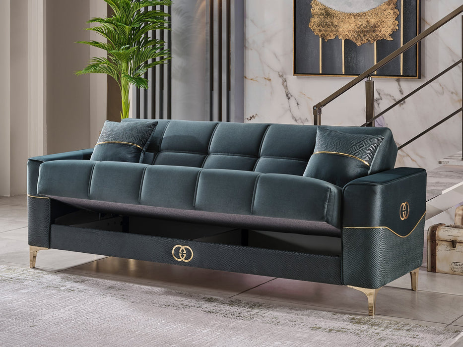 Clara 90" Wide Square Arm Convertible Sofa