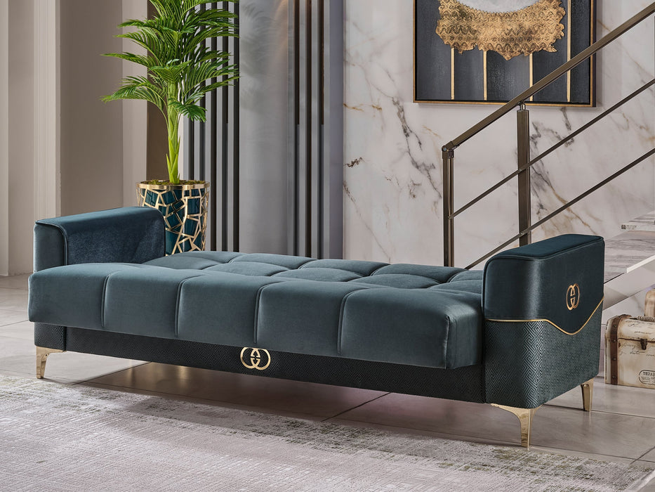 Clara 90" Wide Square Arm Convertible Sofa