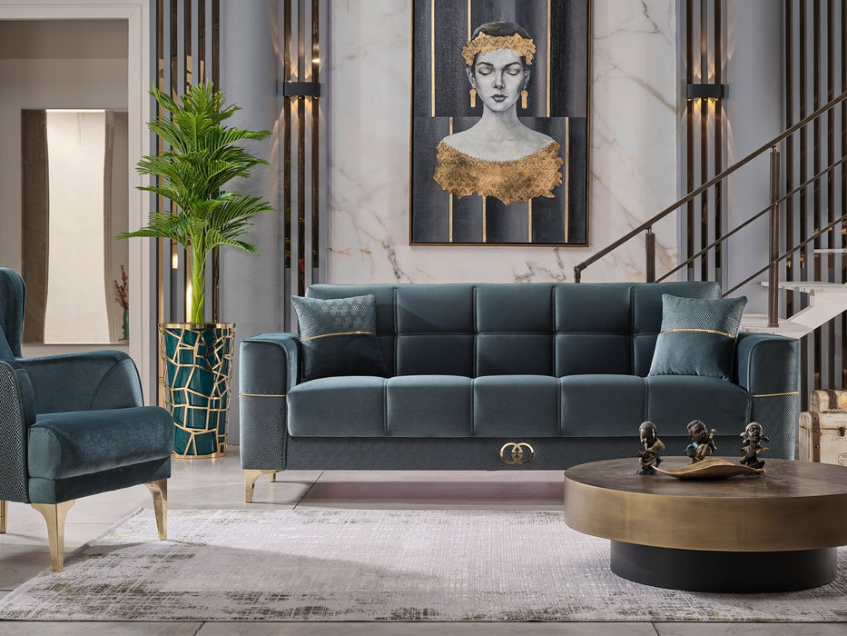 Clara 90" Wide Square Arm Convertible Sofa