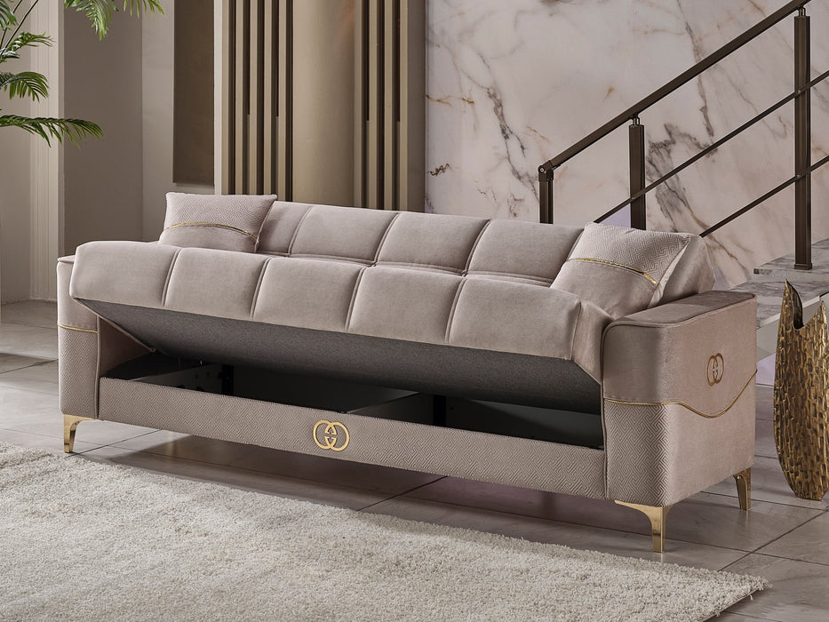 Clara 90" Wide Square Arm Convertible Sofa