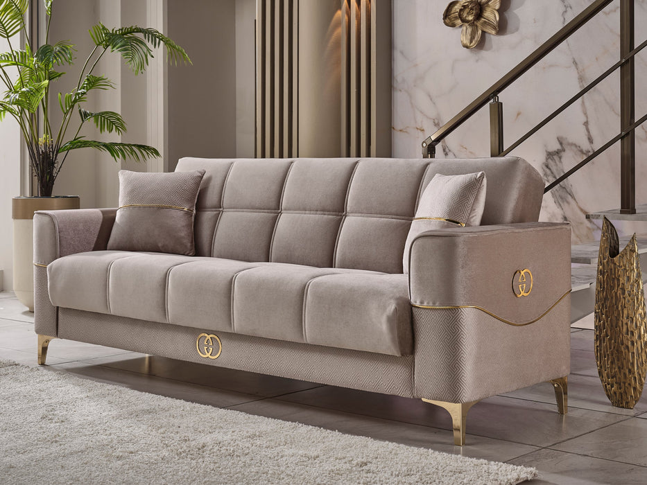 Clara 90" Wide Square Arm Convertible Sofa