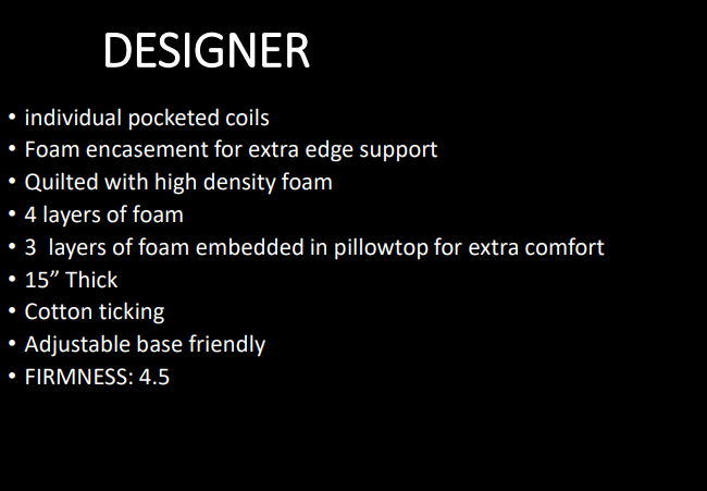 Designer Liberty Matress