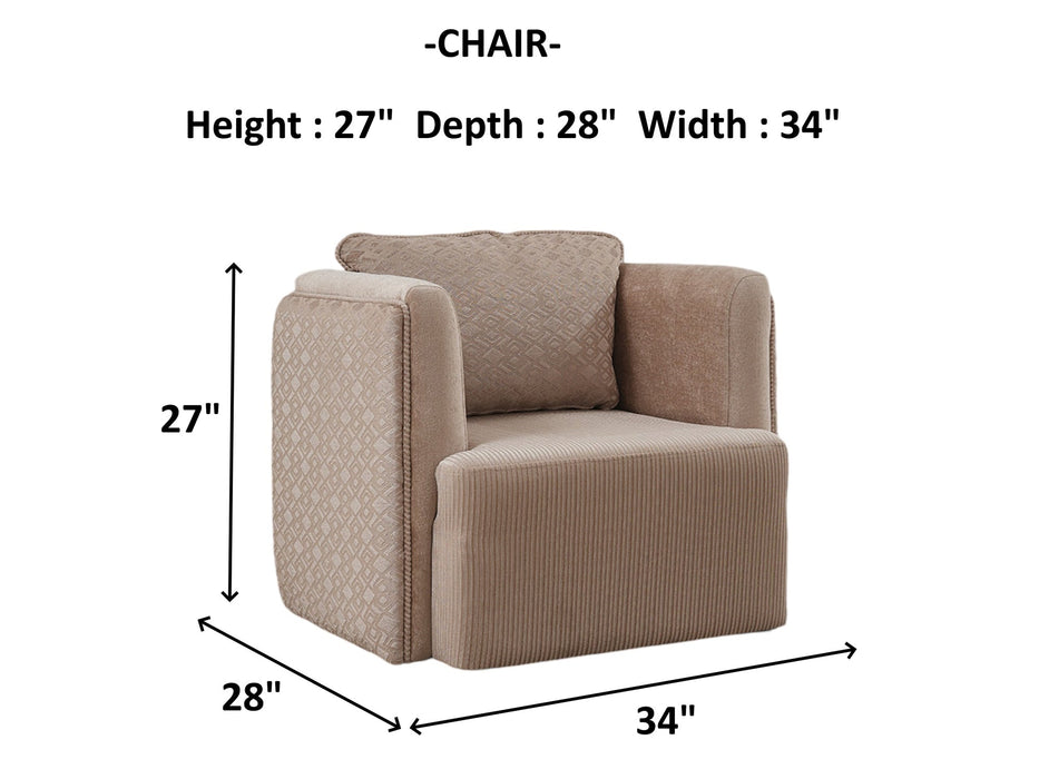 Valentino 34" Wide Armchair