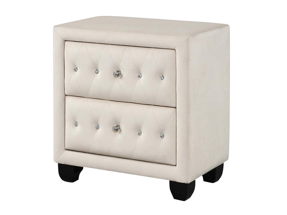 Sophia 27.5" Tall 2 Drawer Nightstand