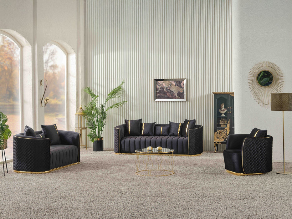 Ceko 71" Wide Loveseat