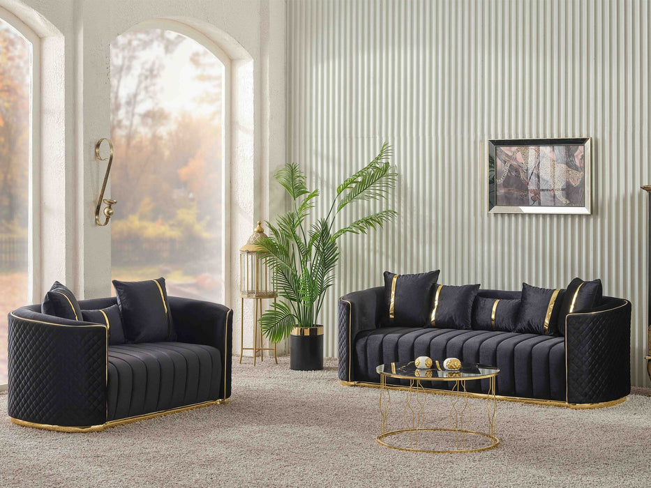 Ceko 71" Wide Loveseat