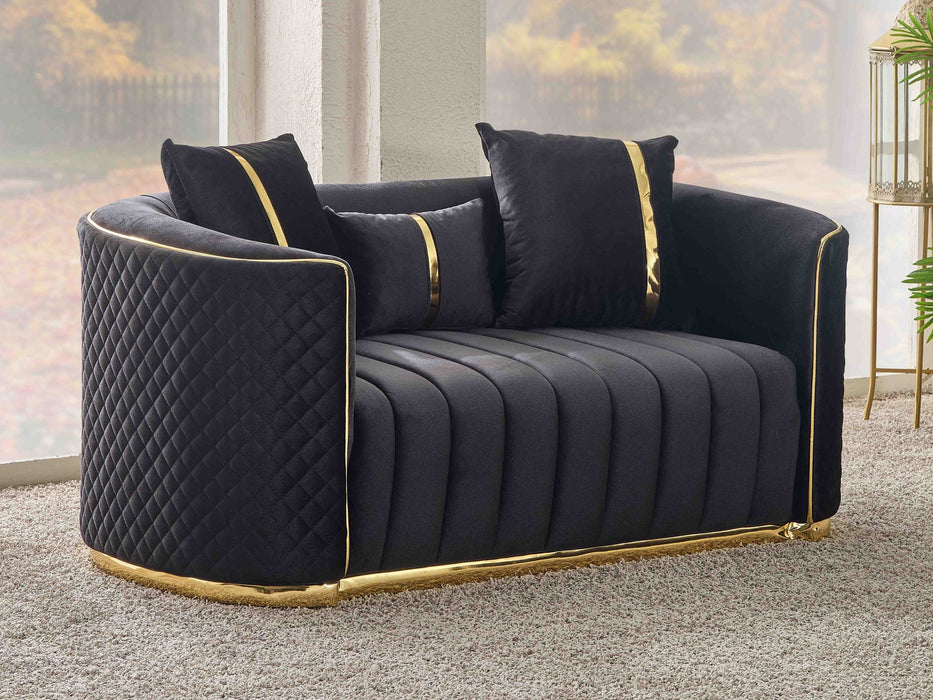 Ceko 71" Wide Loveseat