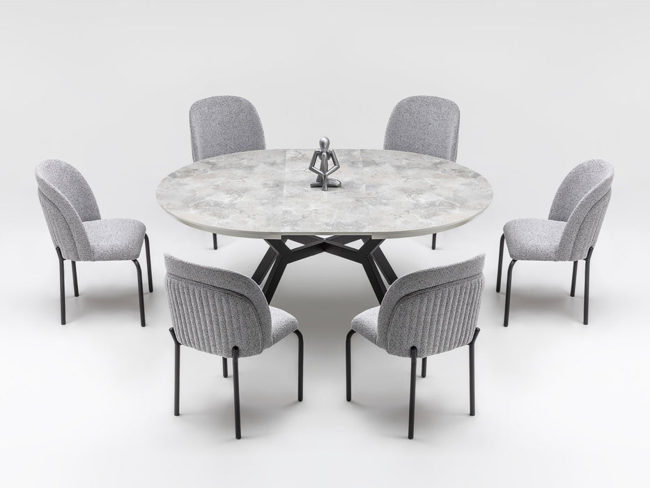 Zirkon 55" / 43.3" Wide Extendable Dining Table