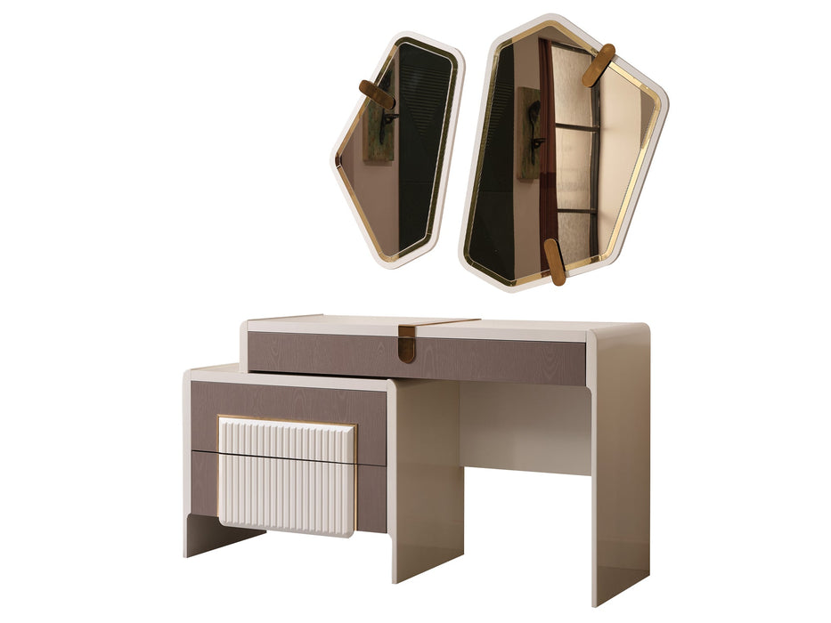 Zurich 61" Wide 3 Drawer Dresser With Mirror