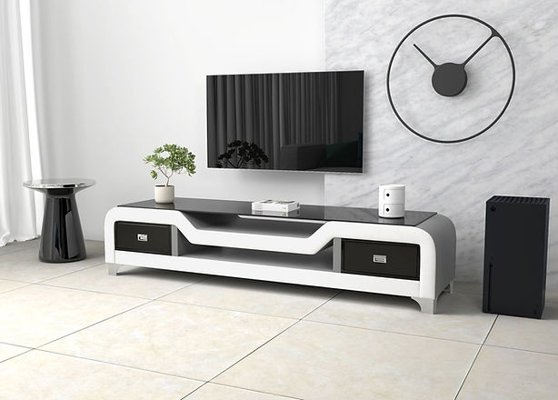 E-20 TV STAND LIGHT GREY & WHITE