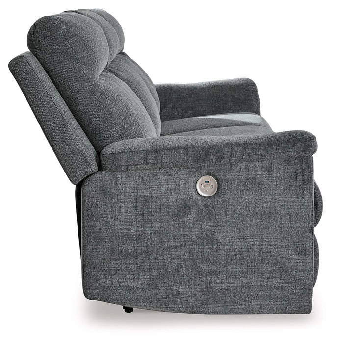 Barnsana Gravel Power Reclining Sofa