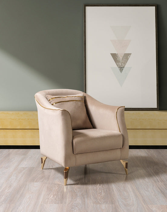 Belinda Coffee Velvet Sofa & Loveseat