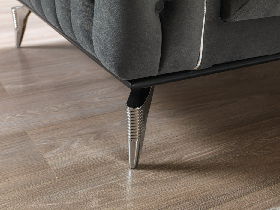 Belinda Gray Velvet Sofa & Loveseat