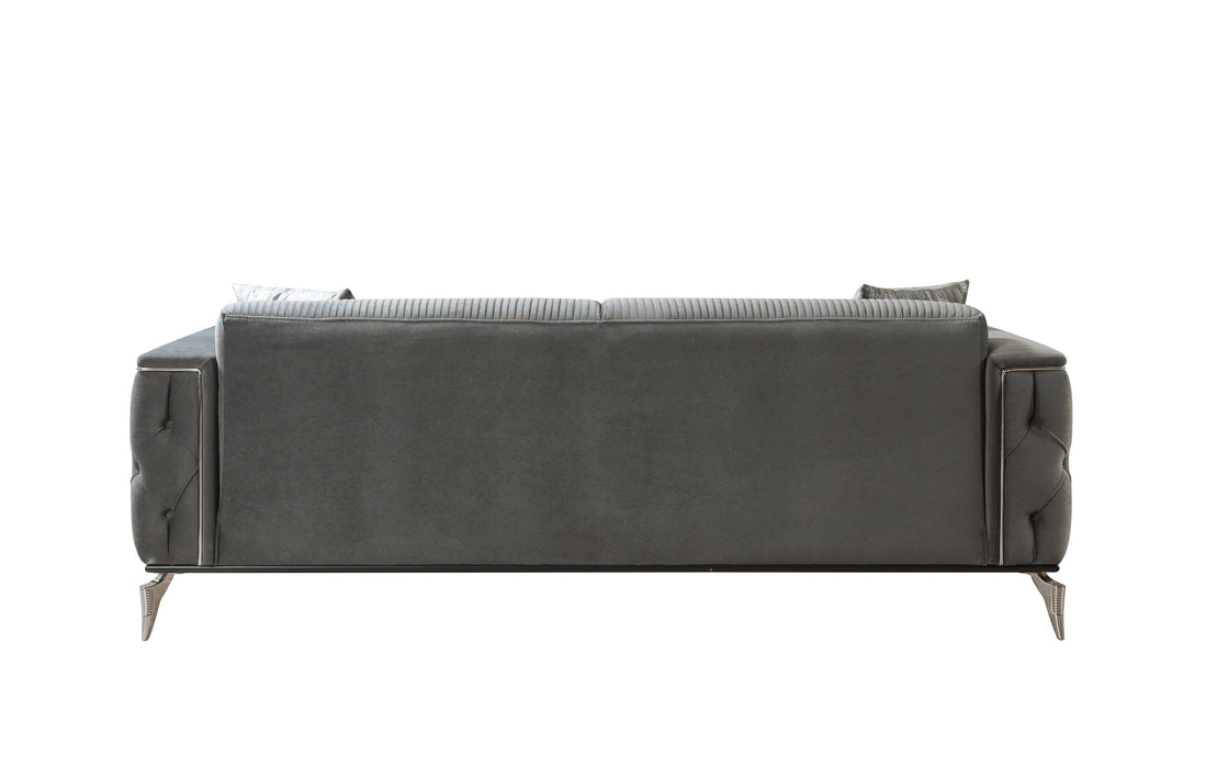 Belinda Gray Velvet Sofa & Loveseat