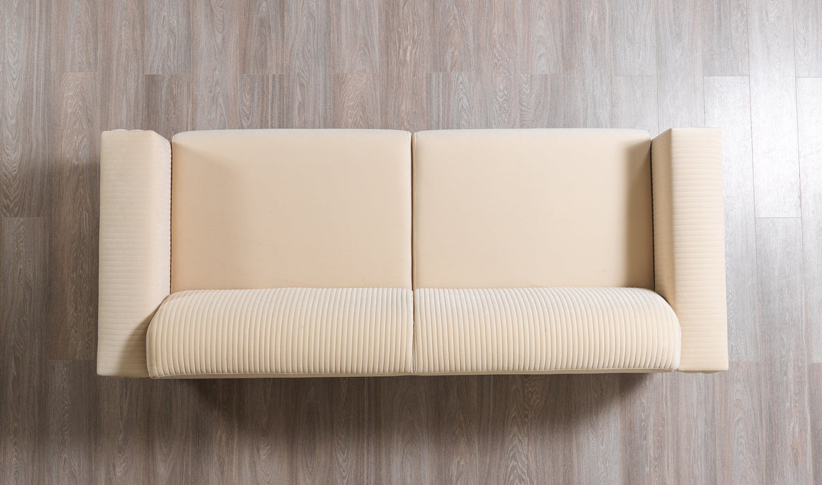 Belinda Ivory Velvet Sofa & Loveseat