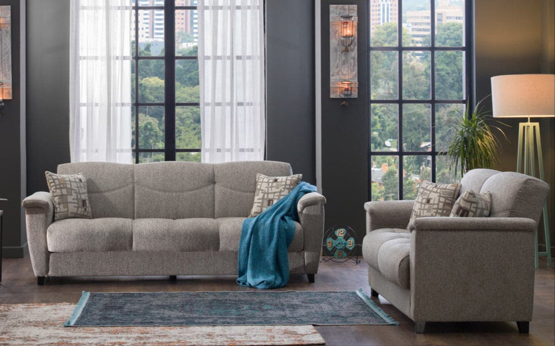 Aspen Aristo Light Brown Living Room Set