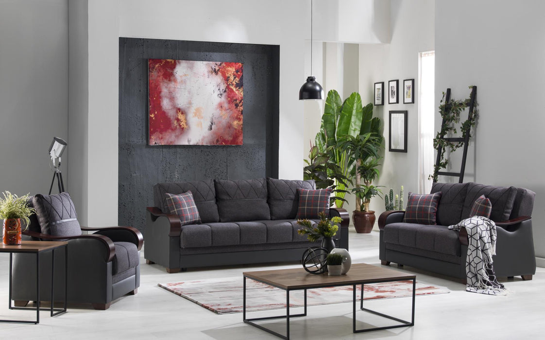 Bennett Nar Antrasit Living Room Set