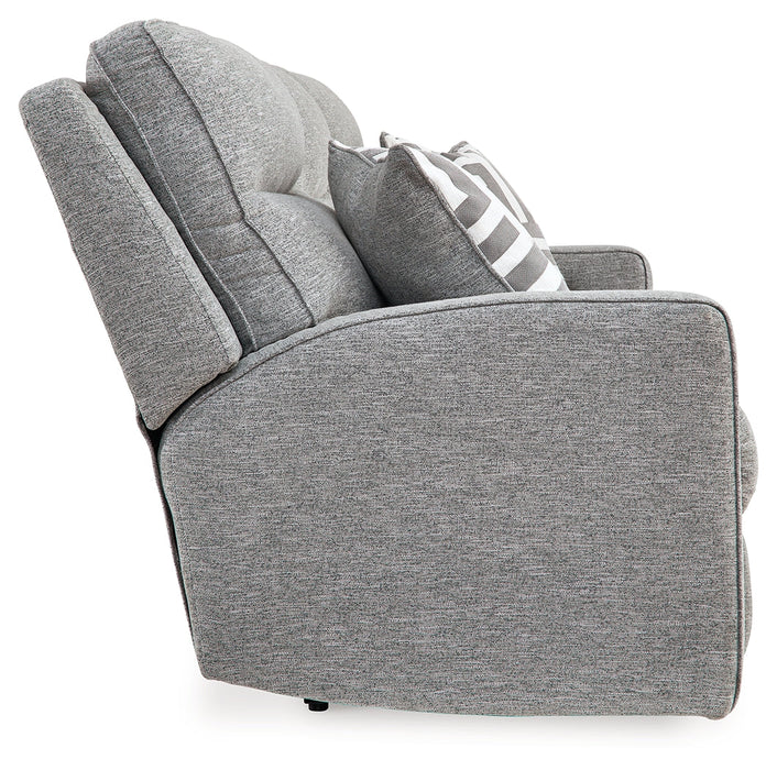 Biscoe Pewter Power Reclining Sofa